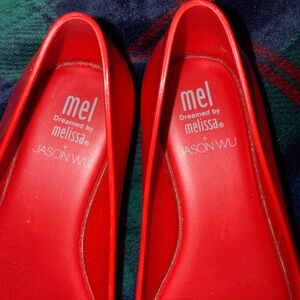 Mini Melissa + Jason Wu Girls Red Flats